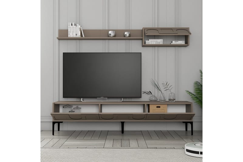 Hazim TV-benk 180 cm - Svart - Møbler - TV- & Mediamøbler - TV benk & mediabenk