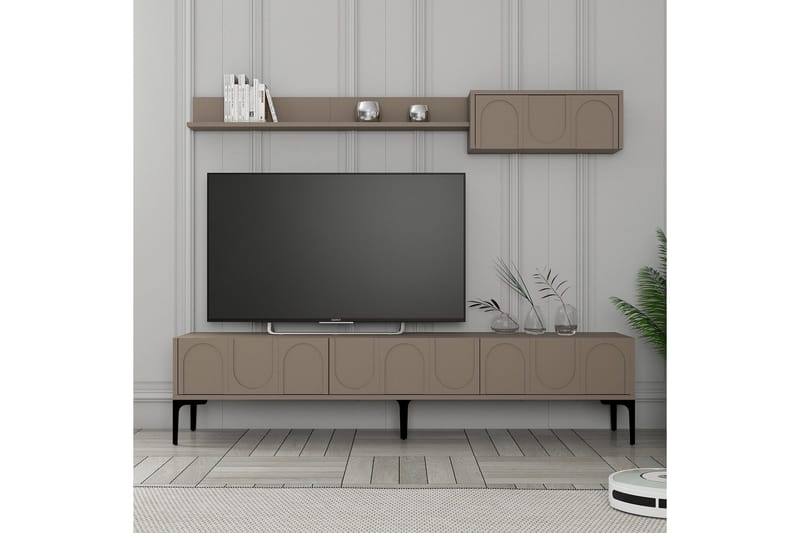 Hazim TV-benk 180 cm - Svart - Møbler - TV- & Mediamøbler - TV benk & mediabenk