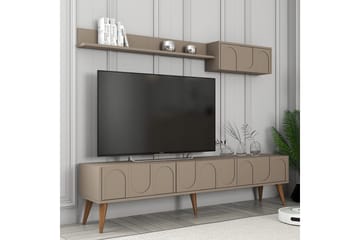 Hazim TV-benk 180 cm - Valnøtt - Møbler - TV- & Mediamøbler - TV benk & mediabenk