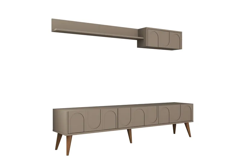 Hazim TV-benk 180 cm, Valnøtt