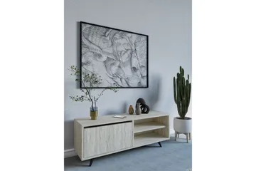 Hazle TV-benk 120 cm - Beige - Møbler - TV- & Mediamøbler - TV benk & mediabenk