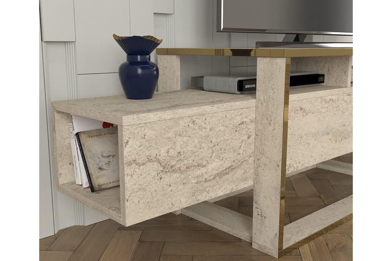 Herb TV-benk 160 cm - Beige - Møbler - TV- & Mediamøbler - TV benk & mediabenk