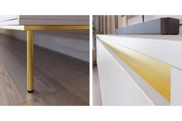 Hollander TV-benk 150 cm - Svart/Gull - Møbler - TV- & Mediamøbler - TV benk & mediabenk