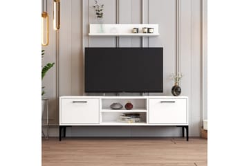 Holter TV-møbelsett 140x30 cm - Hvit - Møbler - TV- & Mediamøbler - TV-møbelsett