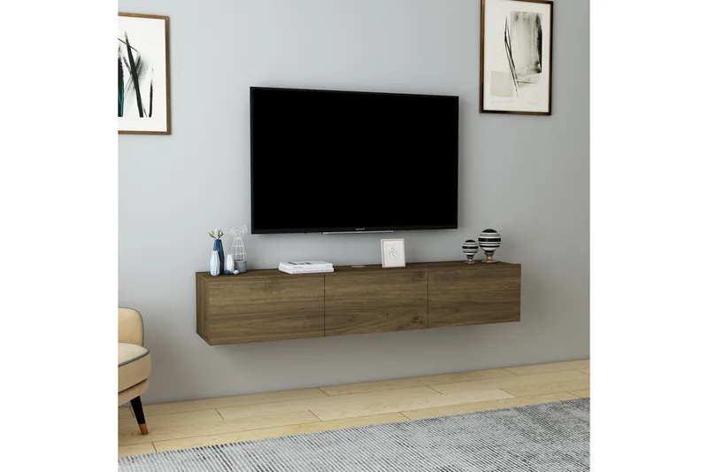 Hopper TV-benk 160 cm - Valnøtt - Møbler - TV- & Mediamøbler - TV benk & mediabenk
