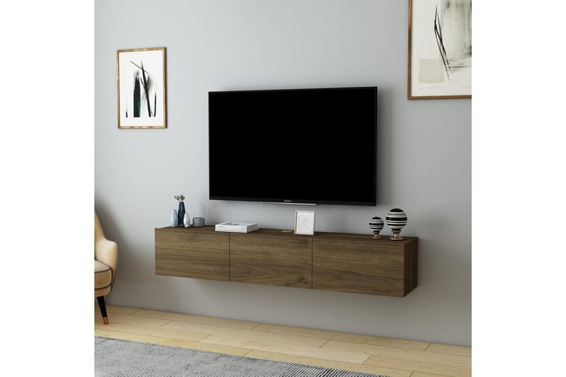 Hopper TV-benk 160 cm - Valnøtt - Møbler - TV- & Mediamøbler - TV benk & mediabenk