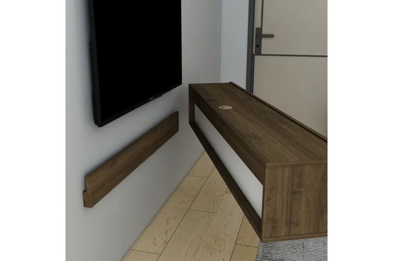 Hopper TV-benk 160 cm - Valnøtt - Møbler - TV- & Mediamøbler - TV benk & mediabenk