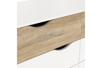 Hostafranc TV-benk 196 cm - Hvit/Natur - Møbler - TV- & Mediamøbler - TV benk & mediabenk