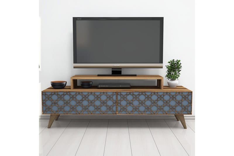Hovdane TV-Benk 140 cm - Brun - Møbler - TV- & Mediamøbler - TV benk & mediabenk
