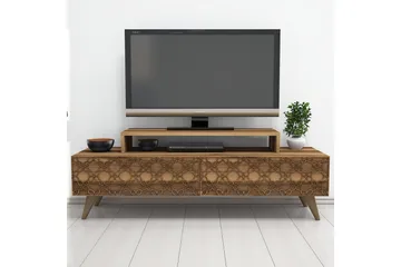 Hovdane TV-Benk 140 cm - Brun - Møbler - TV- & Mediamøbler - TV benk & mediabenk