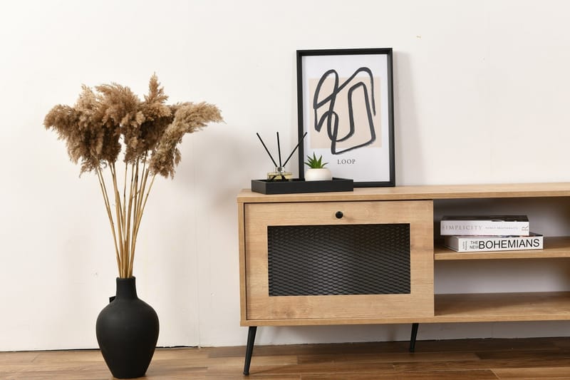 Huff TV-benk 138 cm - Eik - Møbler - TV- & Mediamøbler - TV benk & mediabenk