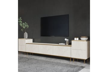 Imaj TV-benk 180 cm - Beige/Gull - Møbler - TV- & Mediamøbler - TV benk & mediabenk