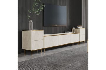 Imaj TV-benk 180 cm - Beige/Gull - Møbler - TV- & Mediamøbler - TV benk & mediabenk