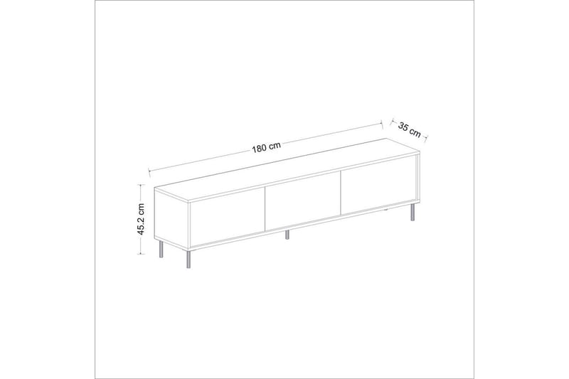 Imaj TV-benk 180 cm - Gull/Taupe - Møbler - TV- & Mediamøbler - TV benk & mediabenk
