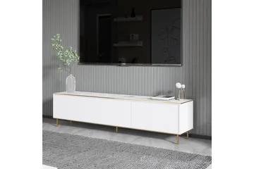 Imaj TV-benk 180 cm - Hvit marmor/Gull - Møbler - TV- & Mediamøbler - TV benk & mediabenk