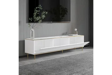 Imaj TV-benk 180 cm - Hvit marmor/Gull - Møbler - TV- & Mediamøbler - TV benk & mediabenk