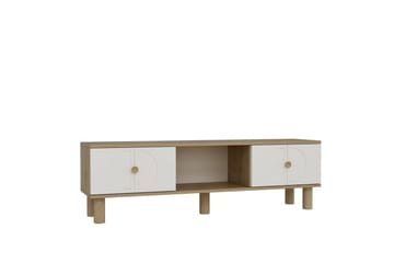 Inci TV-benk 150 cm - Hvit/Multifarget - Møbler - TV- & Mediamøbler - TV benk & mediabenk