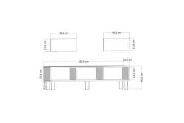 Inci TV-benk 150 cm - Multifarget - Møbler - TV- & Mediamøbler - TV benk & mediabenk