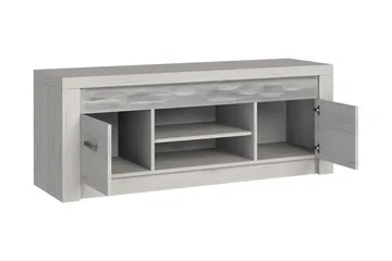 Indianapolis TV-benk 137x42x53 cm - Hvit LED-belysning - Møbler - TV- & Mediamøbler - TV benk & mediabenk