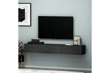 Interlaken TV-benk 180 cm - Svart - Møbler - TV- & Mediamøbler - TV benk & mediabenk