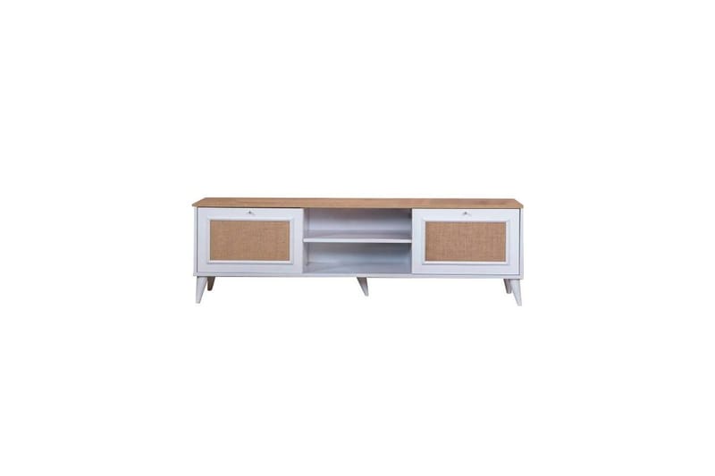 Jatinder TV-benk 55 cm - Natur/Hvit - Møbler - TV- & Mediamøbler - TV benk & mediabenk