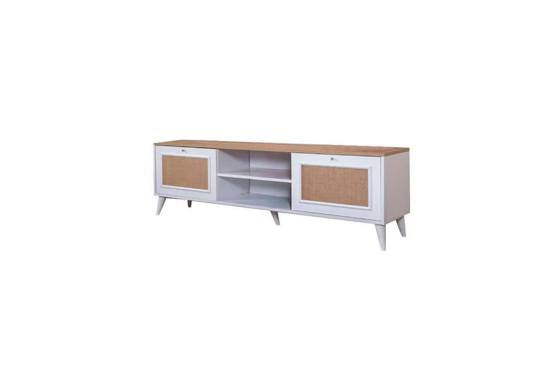 Jatinder TV-benk 55 cm - Natur/Hvit - Møbler - TV- & Mediamøbler - TV benk & mediabenk