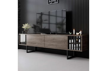 Jeval TV-benk 180 cm - Lyse brun/Svart - Møbler - TV- & Mediamøbler - TV benk & mediabenk