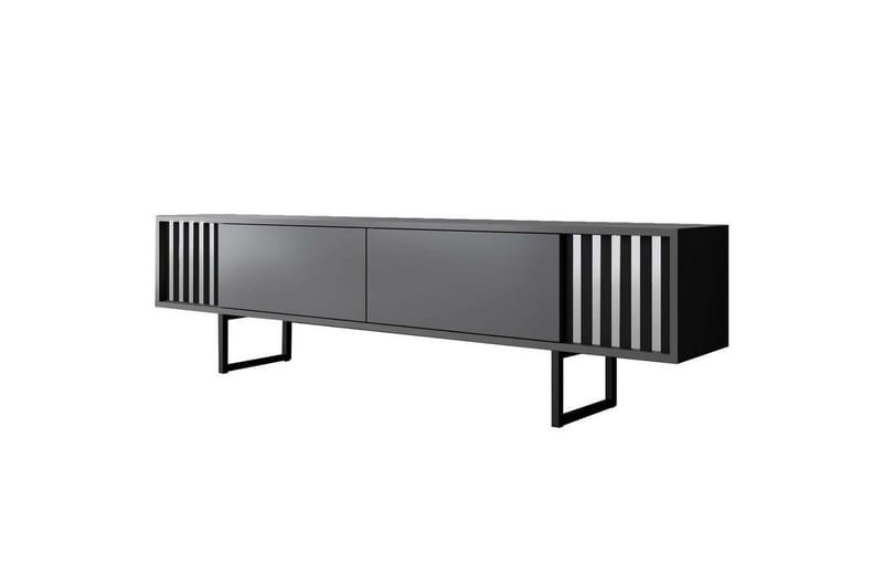 Jeval TV-benk 180 cm - Svart/Antrasitt - Møbler - TV- & Mediamøbler - TV benk & mediabenk