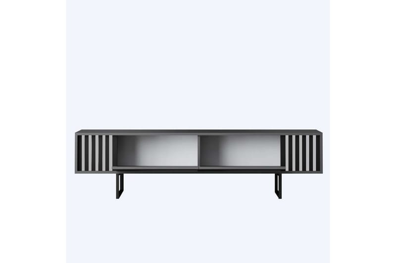 Jeval TV-benk 180 cm - Svart/Antrasitt - Møbler - TV- & Mediamøbler - TV benk & mediabenk