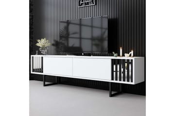 Jeval TV-benk 180 cm - Svart/Hvit - Møbler - TV- & Mediamøbler - TV benk & mediabenk