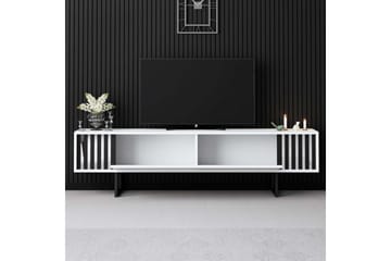 Jeval TV-benk 180 cm - Svart/Hvit - Møbler - TV- & Mediamøbler - TV benk & mediabenk