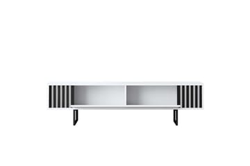 Jeval TV-benk 180 cm - Svart/Hvit - Møbler - TV- & Mediamøbler - TV benk & mediabenk