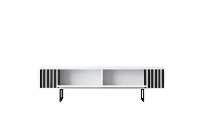 Jeval TV-benk 180 cm - Svart/Hvit - Møbler - TV- & Mediamøbler - TV benk & mediabenk