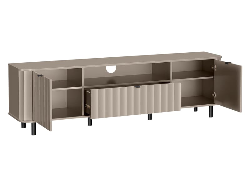 Joriel TV-benk 196 cm - Beige|svart - Møbler - TV- & Mediamøbler - TV benk & mediabenk