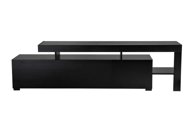 Jurukovo Tv-benk 192x37 cm, Svart