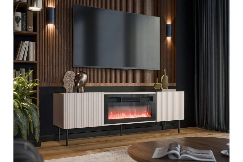Kamta TV-benk 180 cm - Cashmere - Møbler - TV- & Mediamøbler - TV benk & mediabenk