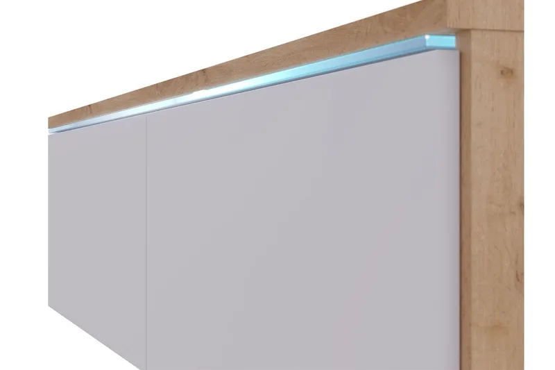 Kanak TV-benk 140 cm - Natur / Hvit - Møbler - TV- & Mediamøbler - TV benk & mediabenk