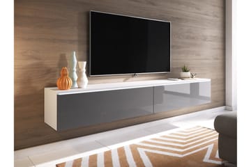 Kanak TV-benk 180 cm - Hvit / Grå - Møbler - TV- & Mediamøbler - TV benk & mediabenk