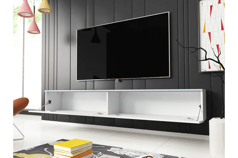 Kanak TV-benk 180 cm - Svart - Møbler - TV- & Mediamøbler - TV benk & mediabenk