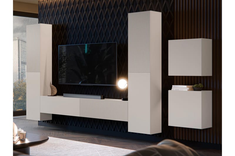 Kangana Tv-Møbelsett - Beige - Møbler - TV- & Mediamøbler - TV-møbelsett