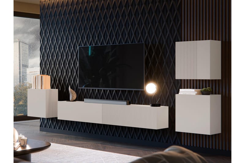 Kangana Tv-Møbelsett - Beige - Møbler - TV- & Mediamøbler - TV-møbelsett