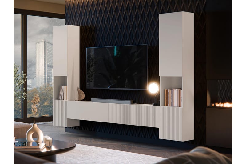 Kangana Tv-Møbelsett - Beige - Møbler - TV- & Mediamøbler - TV-møbelsett