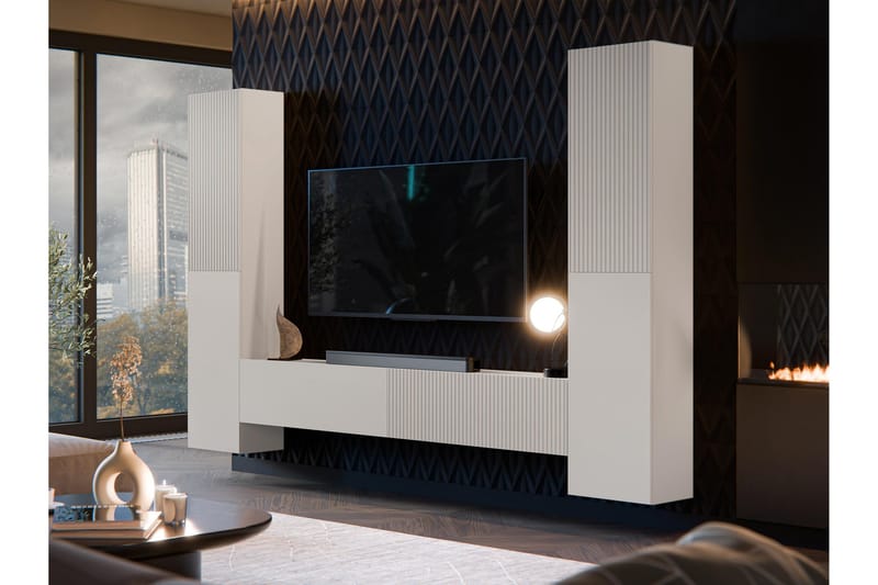 Kangana Tv-Møbelsett - Beige - Møbler - TV- & Mediamøbler - TV-møbelsett