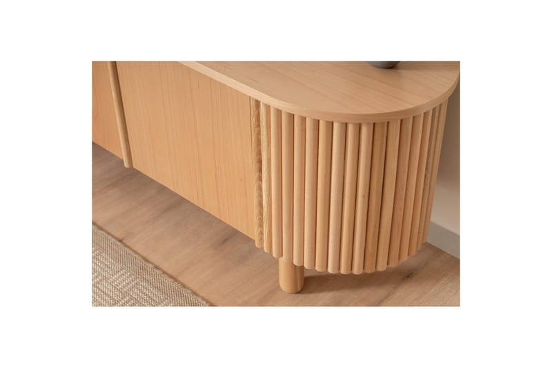 Karela TV-benk 180 cm - Lysfarget tre - Møbler - TV- & Mediamøbler - TV benk & mediabenk