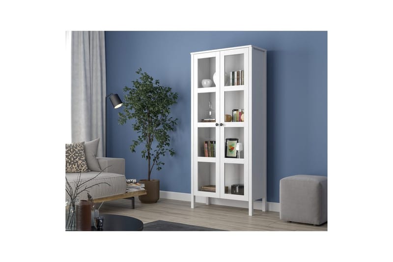 Kelric Bokhylle 80 cm - Natur/Hvit - Oppbevaring - Hylle - Bokhylle