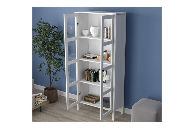 Kelric Bokhylle 80 cm - Natur/Hvit - Oppbevaring - Hylle - Bokhylle