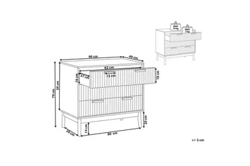 Kommode Lynwood 3 skuffer - Oppbevaring - Oppbevaringsmøbler - Kommode - Entrekommode
