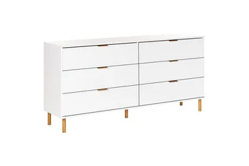 Kommode Walpole hvit, gull - Hvit, gull - Oppbevaring - Oppbevaringsmøbler - Kommode