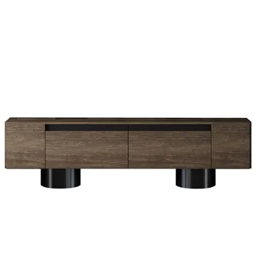 Kumail TV-benk 180 cm - Brun/Svart - Møbler - TV- & Mediamøbler - TV benk & mediabenk