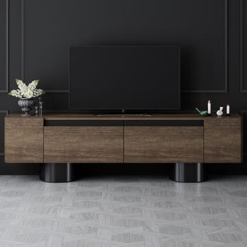 Kumail TV-benk 180 cm - Brun/Svart - Møbler - TV- & Mediamøbler - TV benk & mediabenk